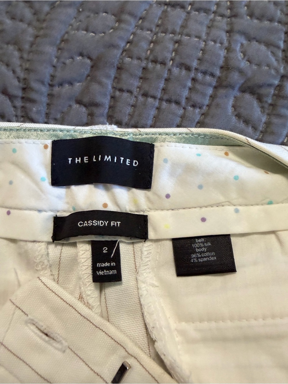 The Limited Cassidy Fit Kids White Polka Dot Bottoms